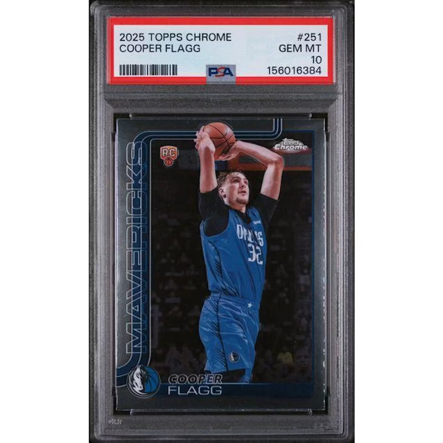 Cooper Flagg 2025 Topps Chrome Rookie Card #251 | PSA 10