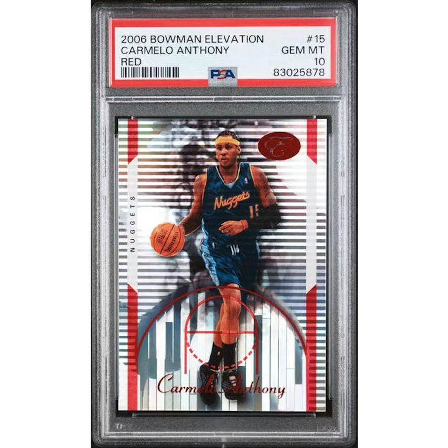 Carmelo Anthony 2006 Bowman Elevation Red/299 | PSA 10