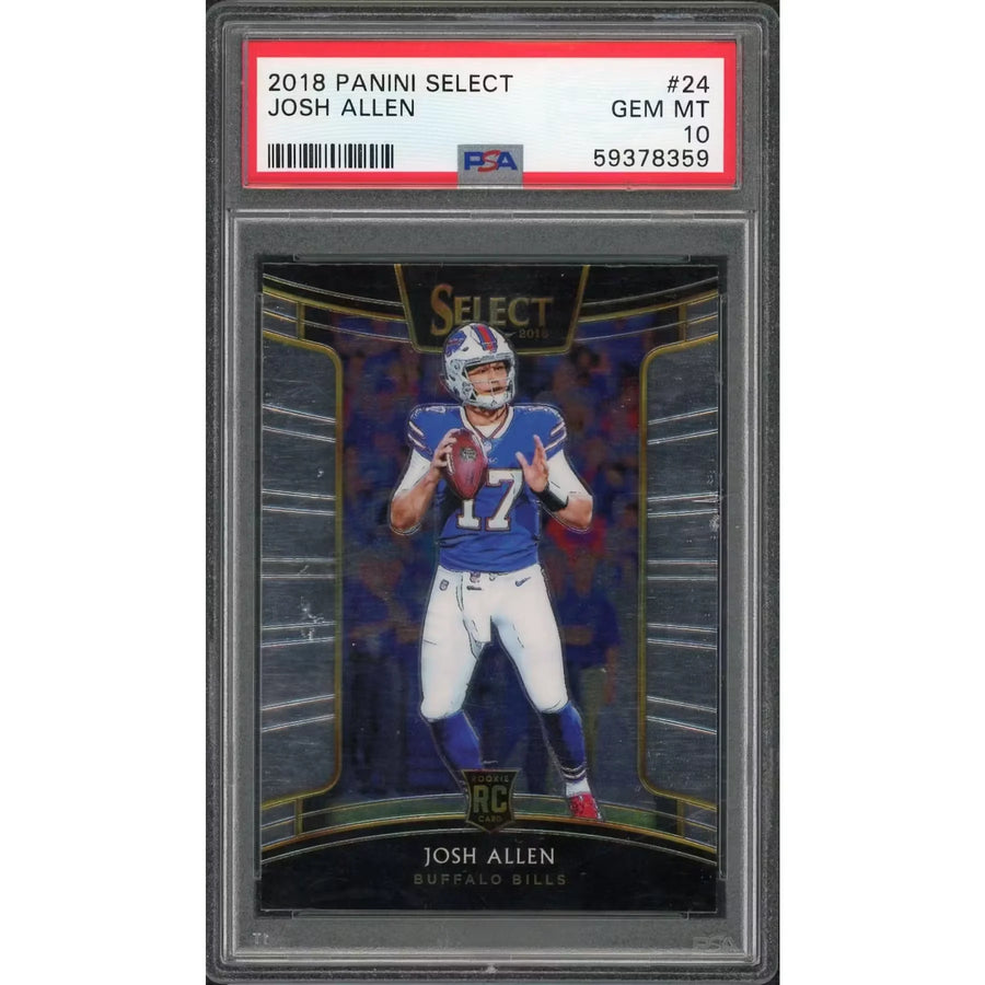 Josh Allen 2018 Panini Select Concourse Rookie #24 | PSA 10