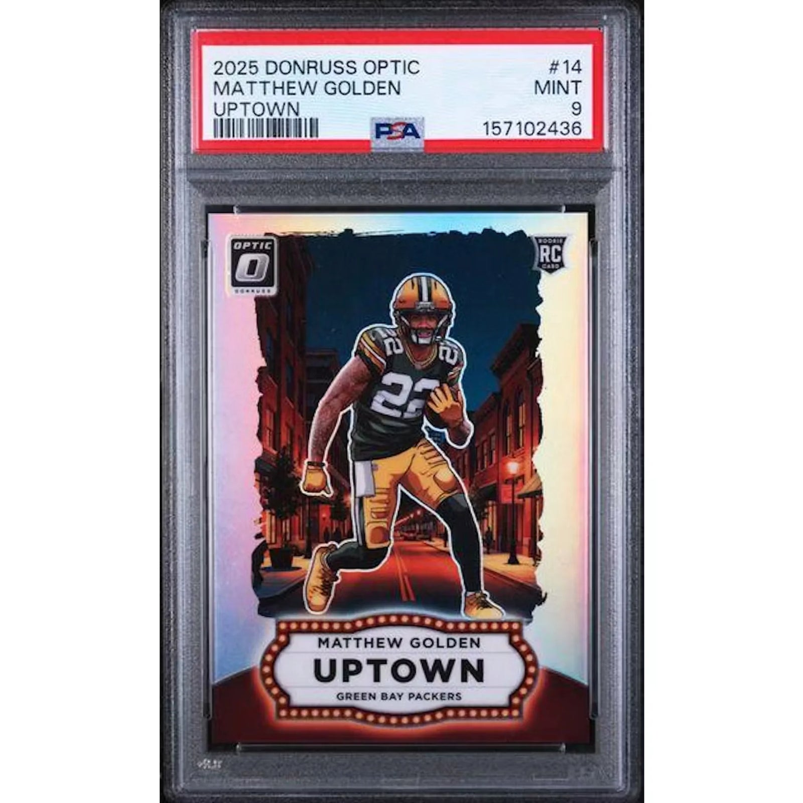 2025 Panini Donruss Optic Matthew Golden Uptown #14 | PSA 9