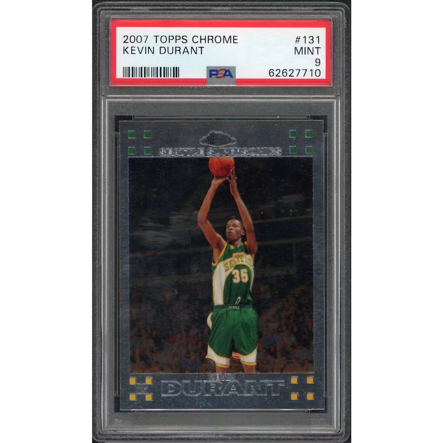 Kevin Durant 2007 Topps Chrome Rookie Card #131 | PSA 9