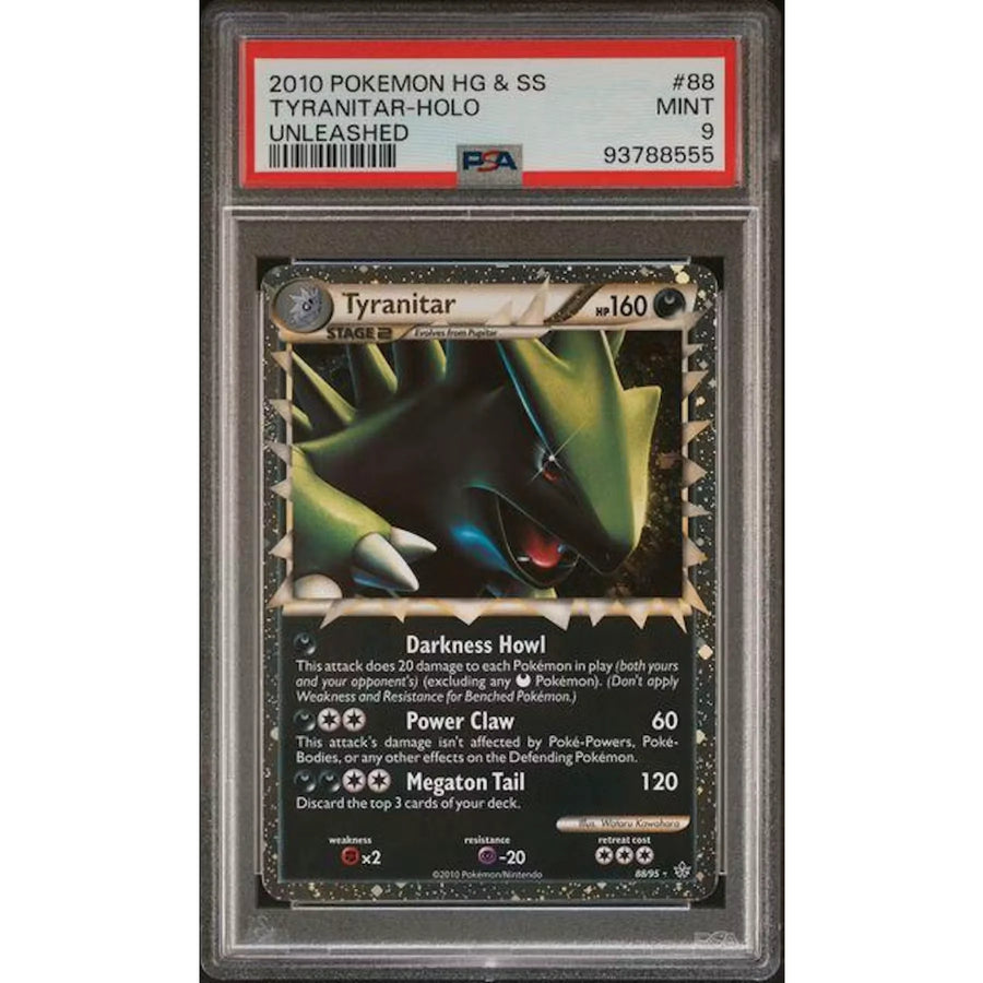 2010 Pokemon Unleashed Tyranitar Holo #88 | PSA 9