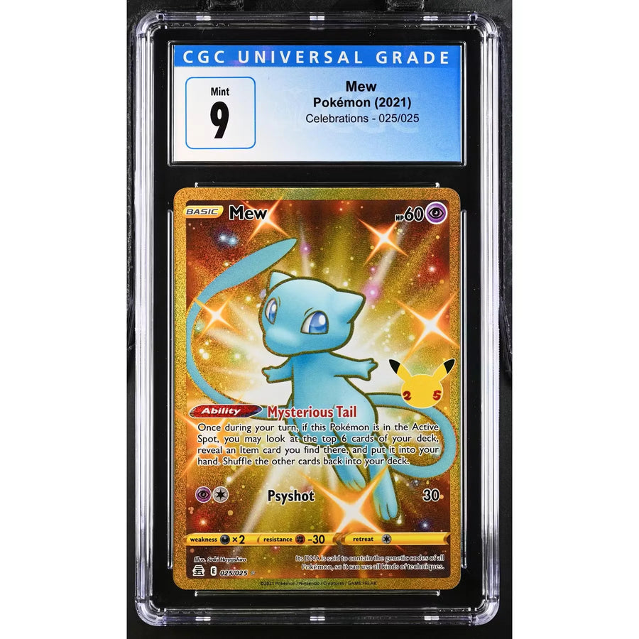 Pokemon Celebrations Mew 025/025 Graded Card | CGC 9 | P5179705