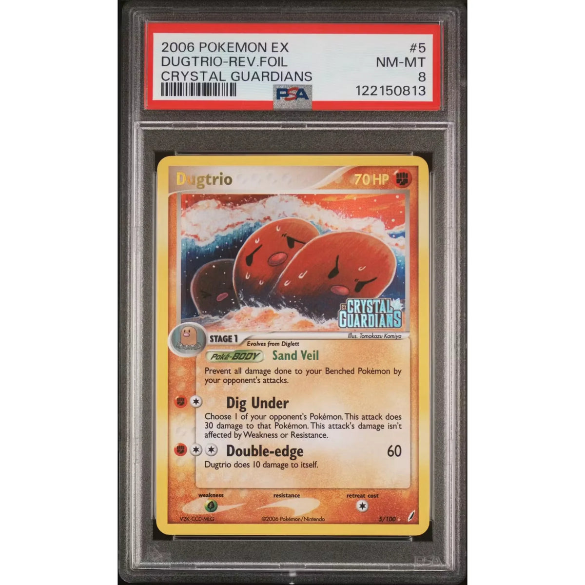 Pokemon EX Crystal Guardians Reverse Holo Dugtrio 5/100 | PSA 8 | P5179732
