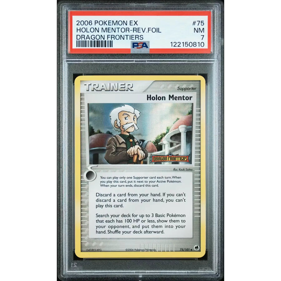 Pokemon EX Dragon Frontiers Holon Mentor 75/101 | PSA 7 Reverse Holo | P5179757