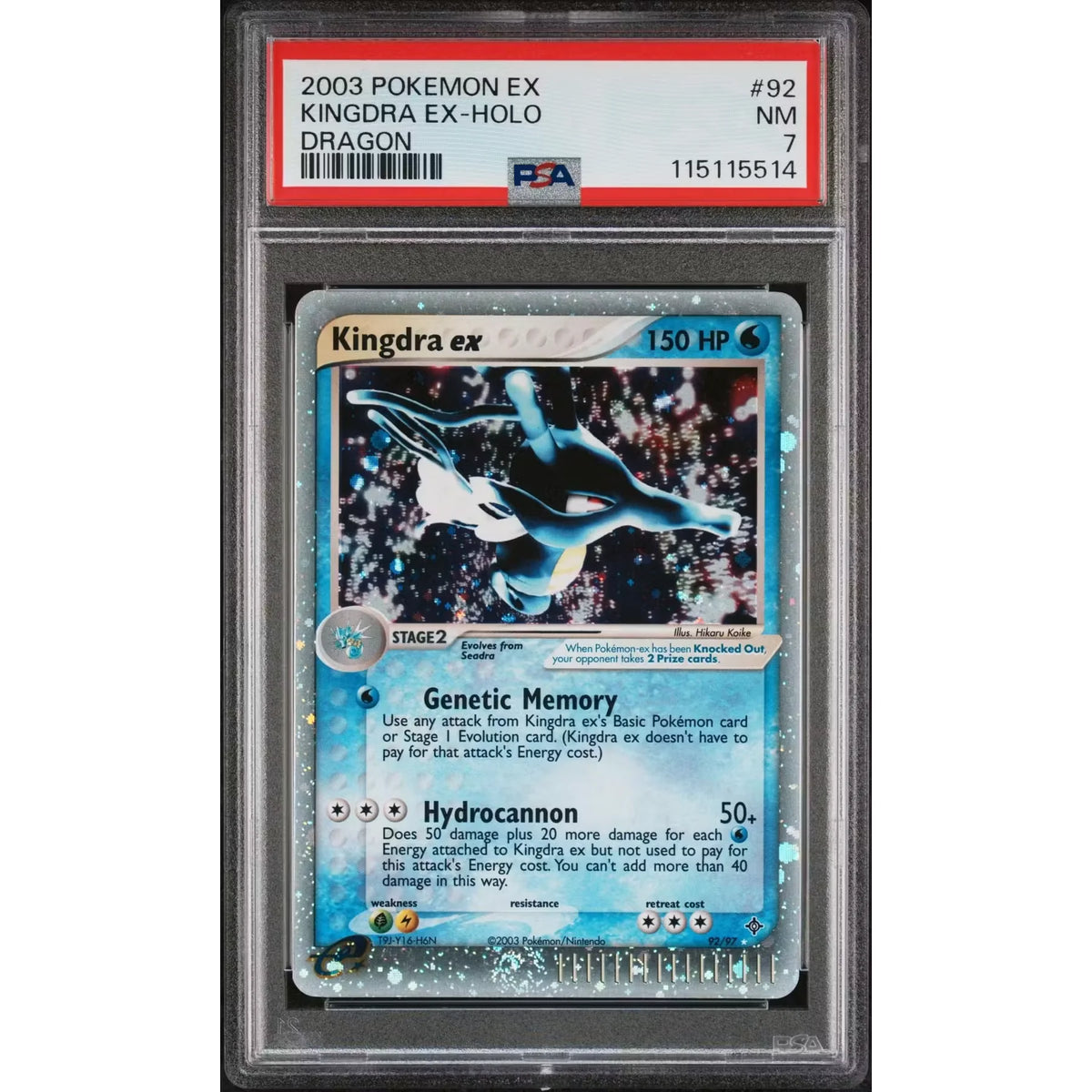 Kingdra ex 92/97 PSA 7 | Pokemon EX Dragon Single | P5179765