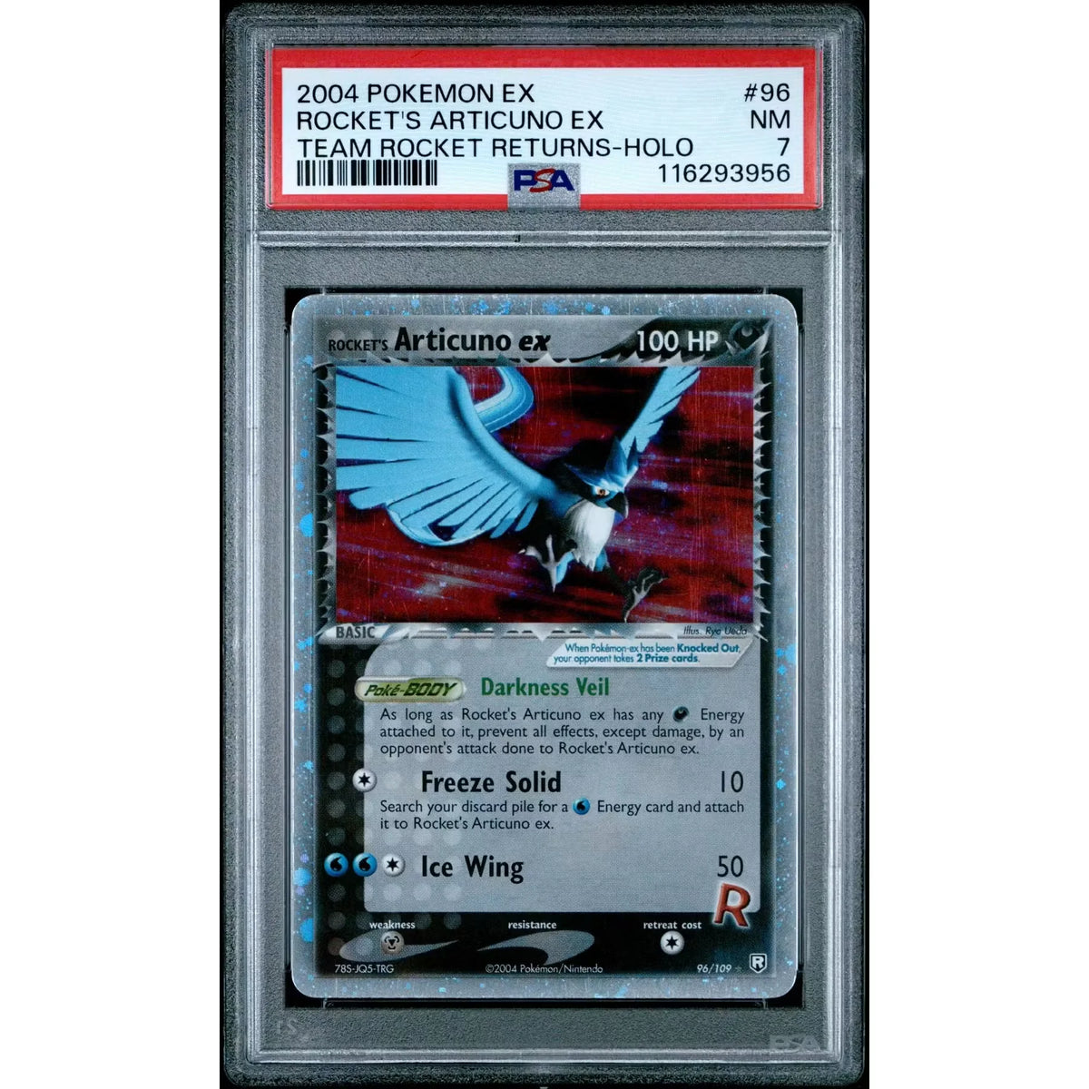 Pokemon Rocket's Articuno ex 96/109 PSA 7 | Team Rocket Returns | P5179776