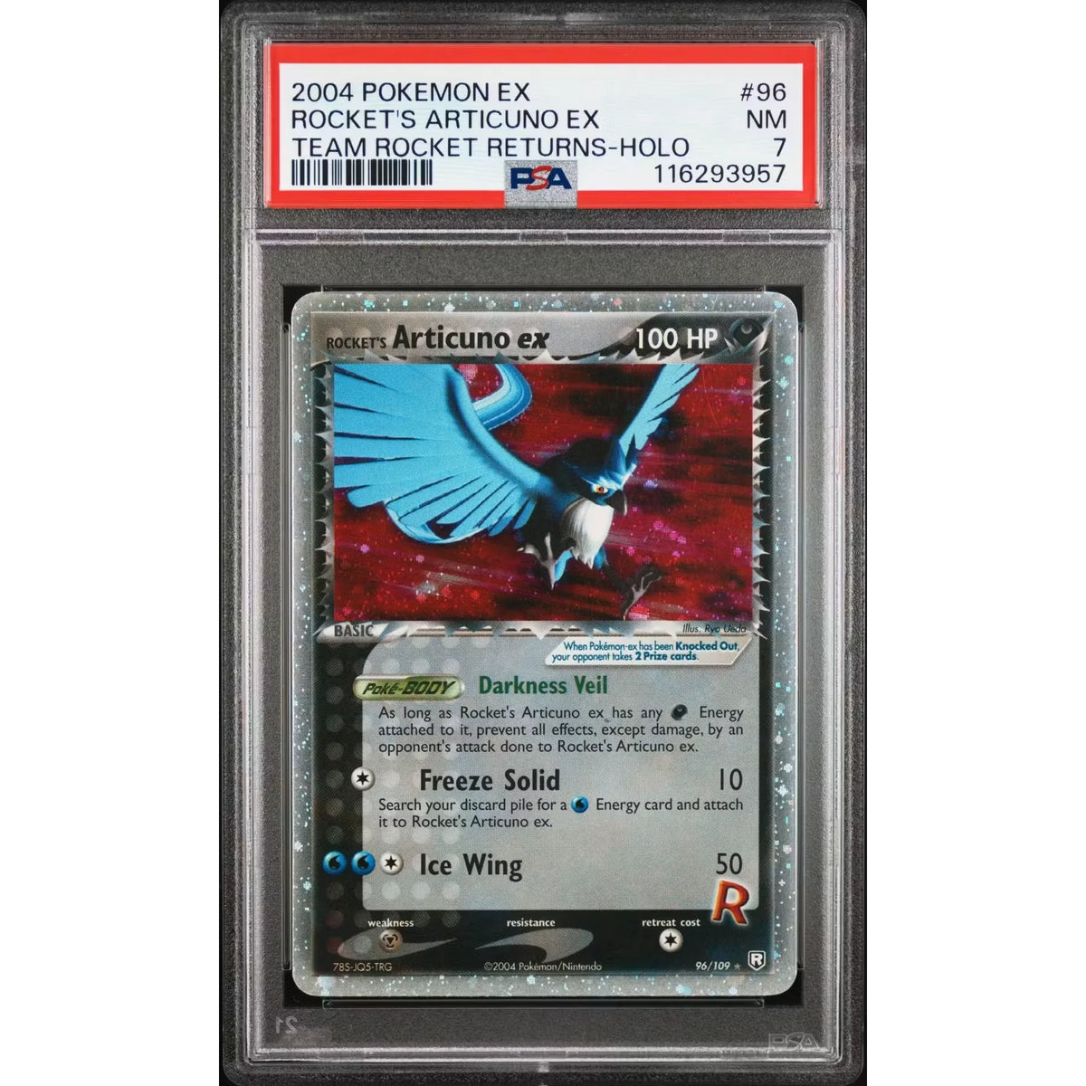 Pokemon EX Team Rocket Returns Rocket's Articuno ex 96/109 PSA 7 - D2 | P5179777