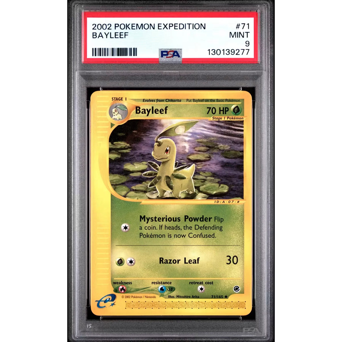 Pokemon Expedition Bayleef 71/165 | PSA 9 Mint | P5179787