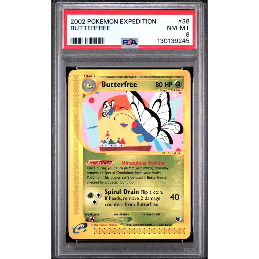 Pokemon Expedition Butterfree 38/165 | PSA 8 NM-Mint | P5179791