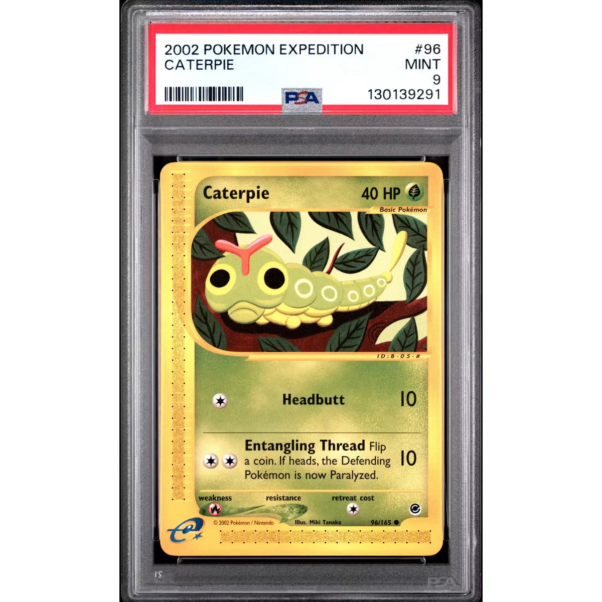 Pokemon Expedition Caterpie 96/165 | PSA 9 Graded | P5179792