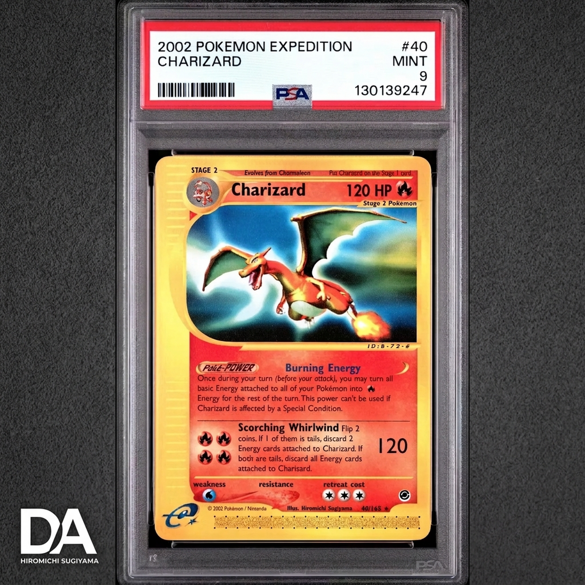 Pokemon Expedition Charizard 40/165 | PSA 9 Mint | P5179794