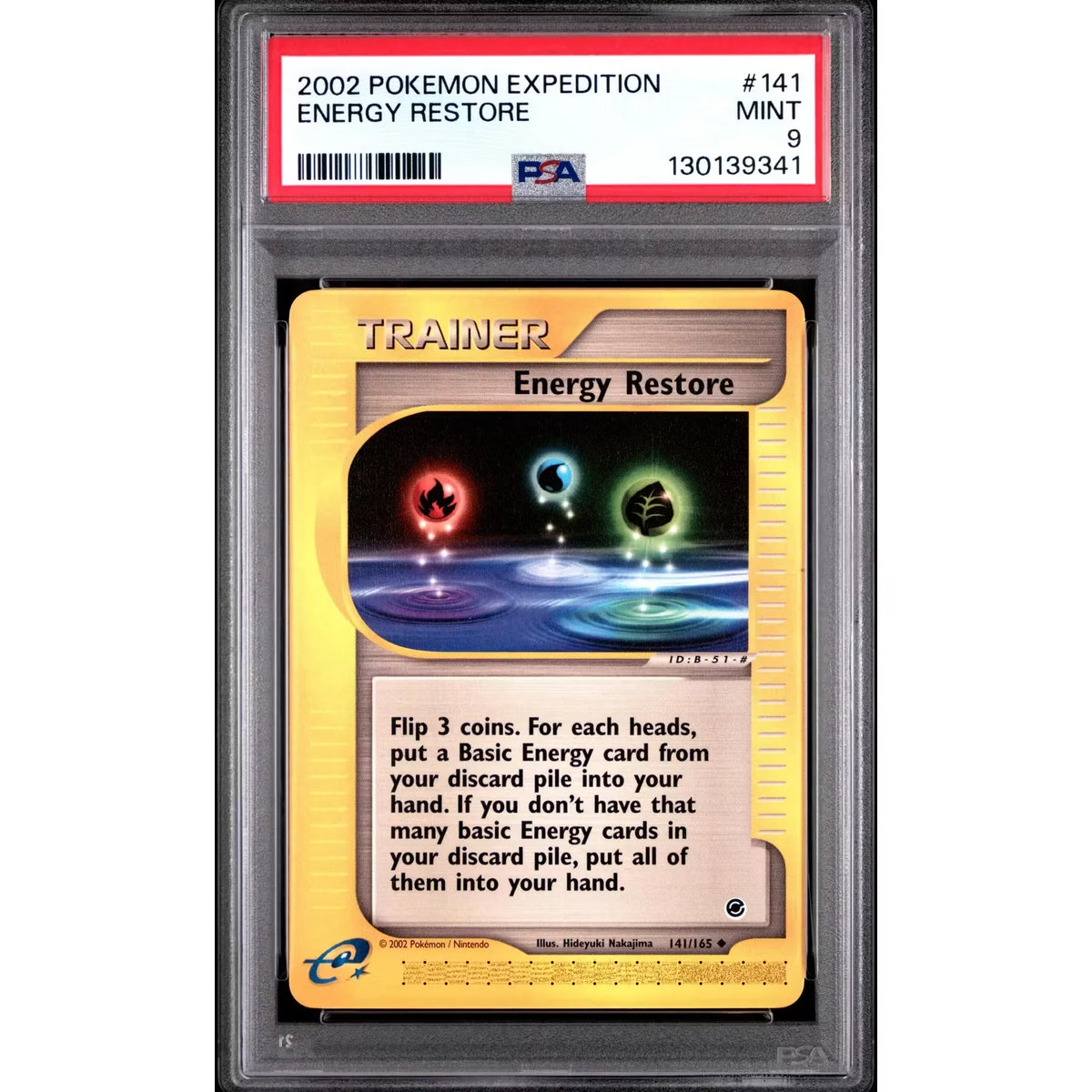 Pokemon Expedition Energy Restore 141/165 | PSA 9 | P5179813