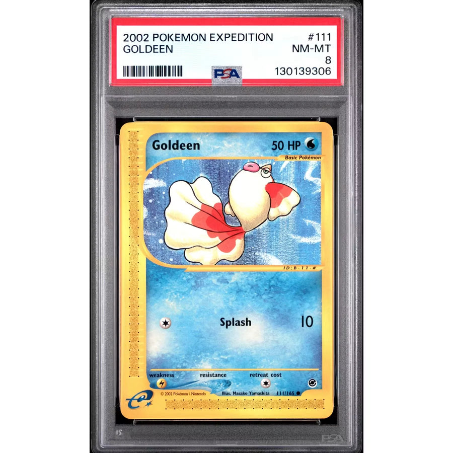Pokemon Expedition Goldeen 111/165 | PSA 8 Graded | P5179824