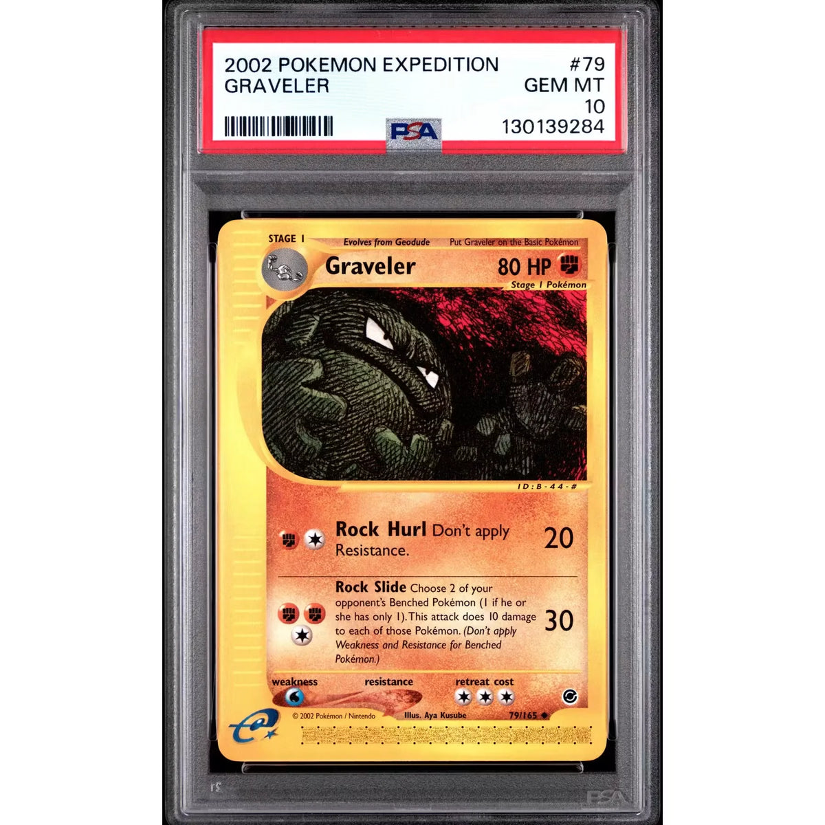 Pokemon Expedition Graveler 79/165 | PSA 10 Gem Mint | P5179826
