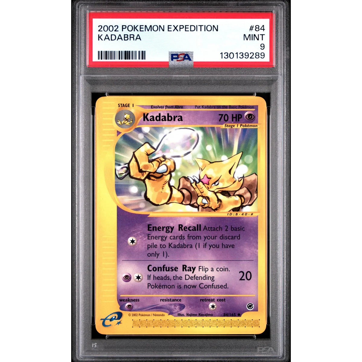 Pokemon Expedition Kadabra 84/165 | PSA 9 Mint | P5179835