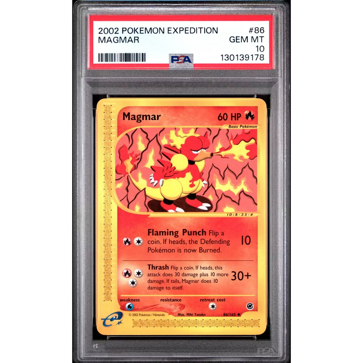 Pokemon Expedition Magmar 86/165 | PSA 10 Gem Mint | P5179843