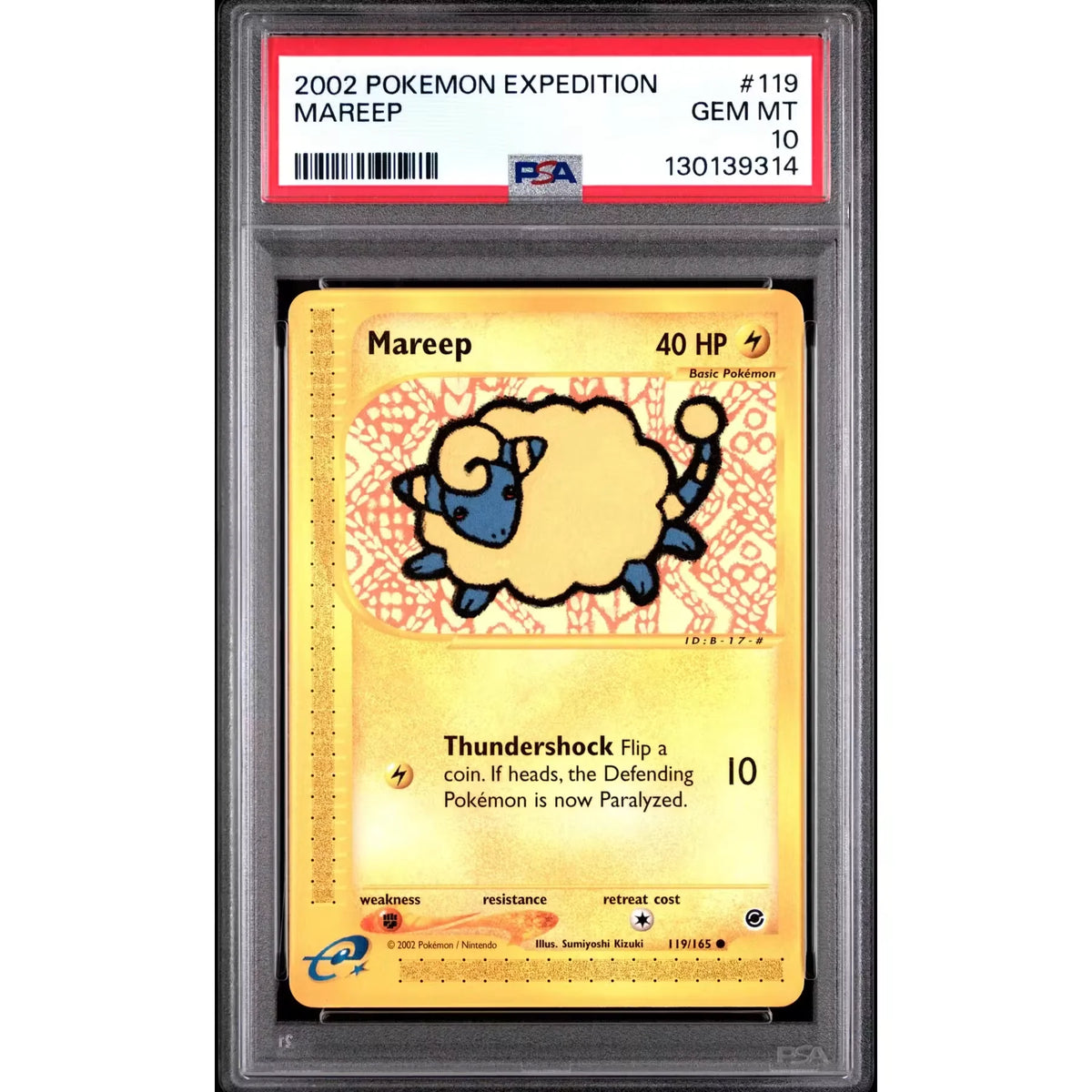 Pokemon Expedition Mareep 119/165 | PSA 10 Gem Mint | P5179844