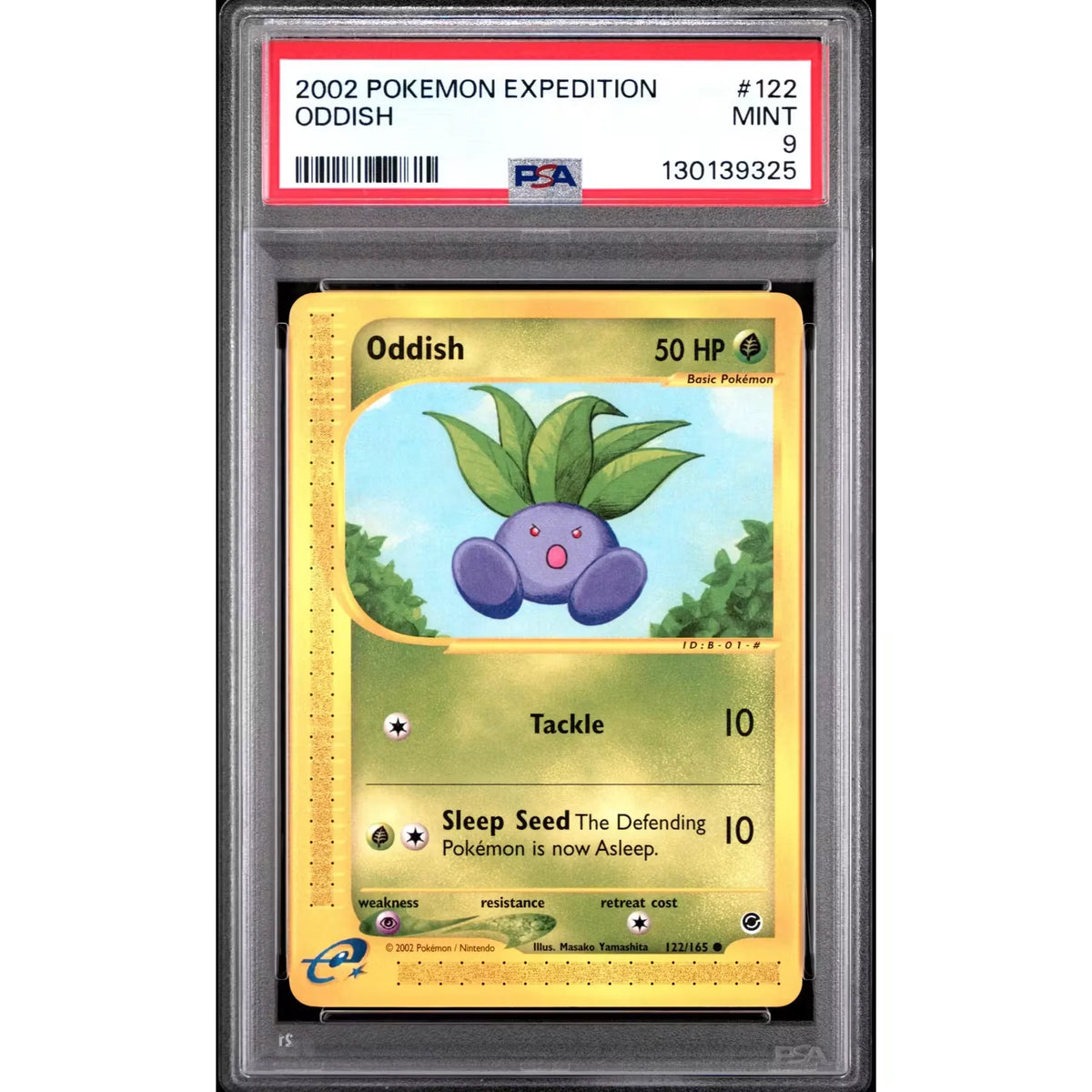 Pokemon Expedition Oddish 122/165 | PSA 9 Graded | P5179852