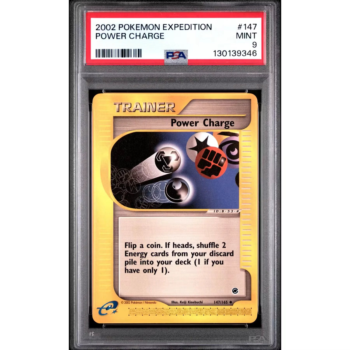 Pokemon Expedition Power Charge 147/165 | PSA 9 Graded | P5179861