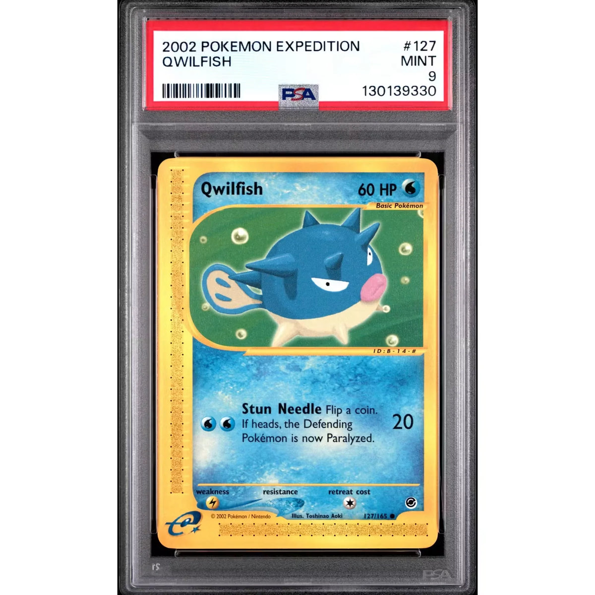 Pokemon Expedition Qwilfish 127/165 | PSA 9 | P5179863