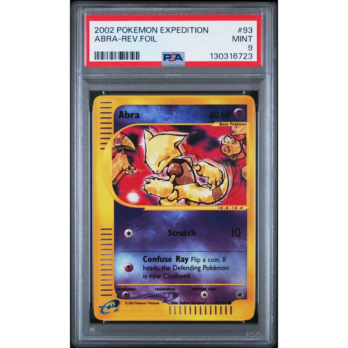Pokemon Expedition Reverse Holo Abra 93/165 | PSA 9 | P5179867