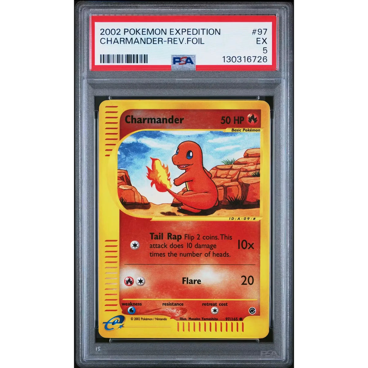 Pokemon Expedition Charmander 97/165 Reverse Holo | PSA 5 | P5179875