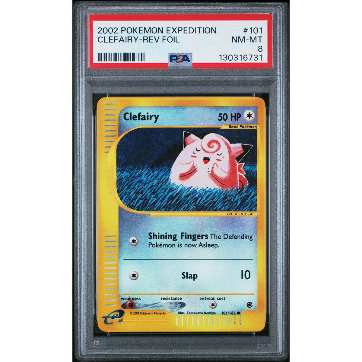 Pokemon Expedition Reverse Holo Clefairy 101/165 | PSA 8 | P5179880