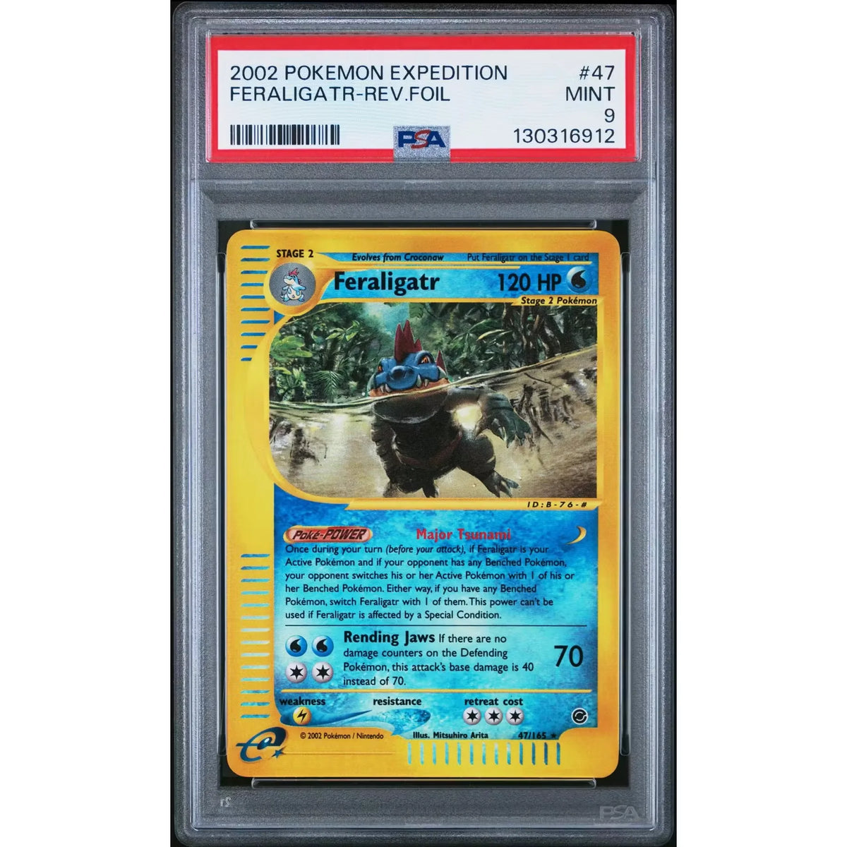 Pokemon Expedition Feraligatr Reverse Holo 47/165 | PSA 9 | P5179893