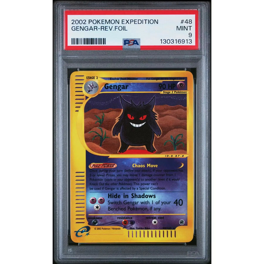 Pokemon Expedition Reverse Holo Gengar 48/165 | PSA 9 | P5179895
