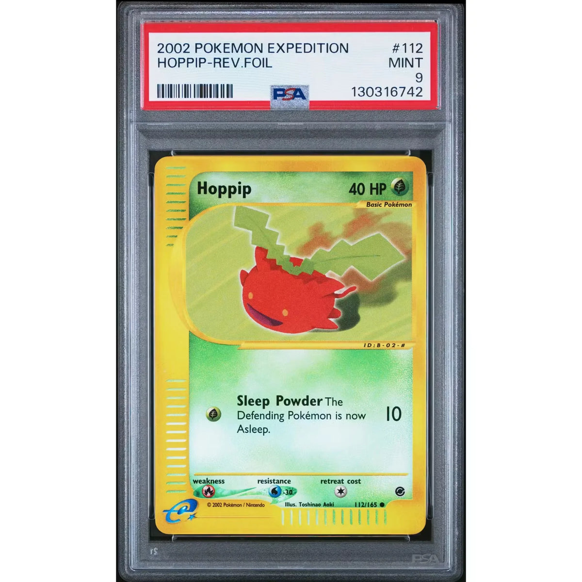 Pokemon Expedition Reverse Holo Hoppip 112/165 | PSA 9 | P5179900