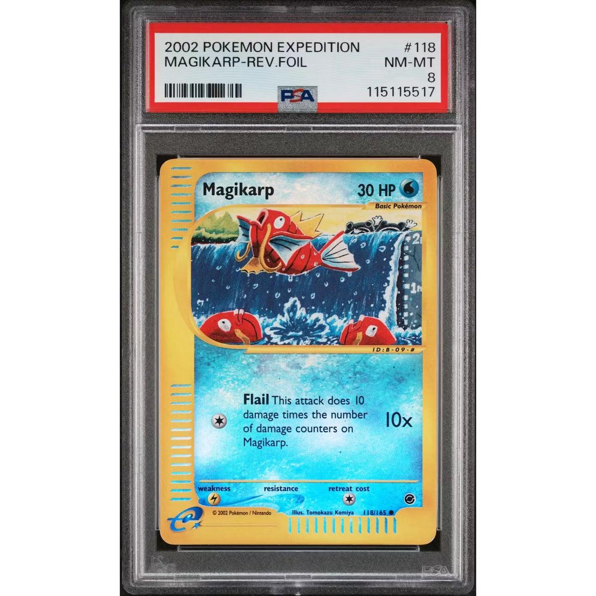 Pokemon Expedition Reverse Holo Magikarp 118/165 | PSA 8 | P5179905