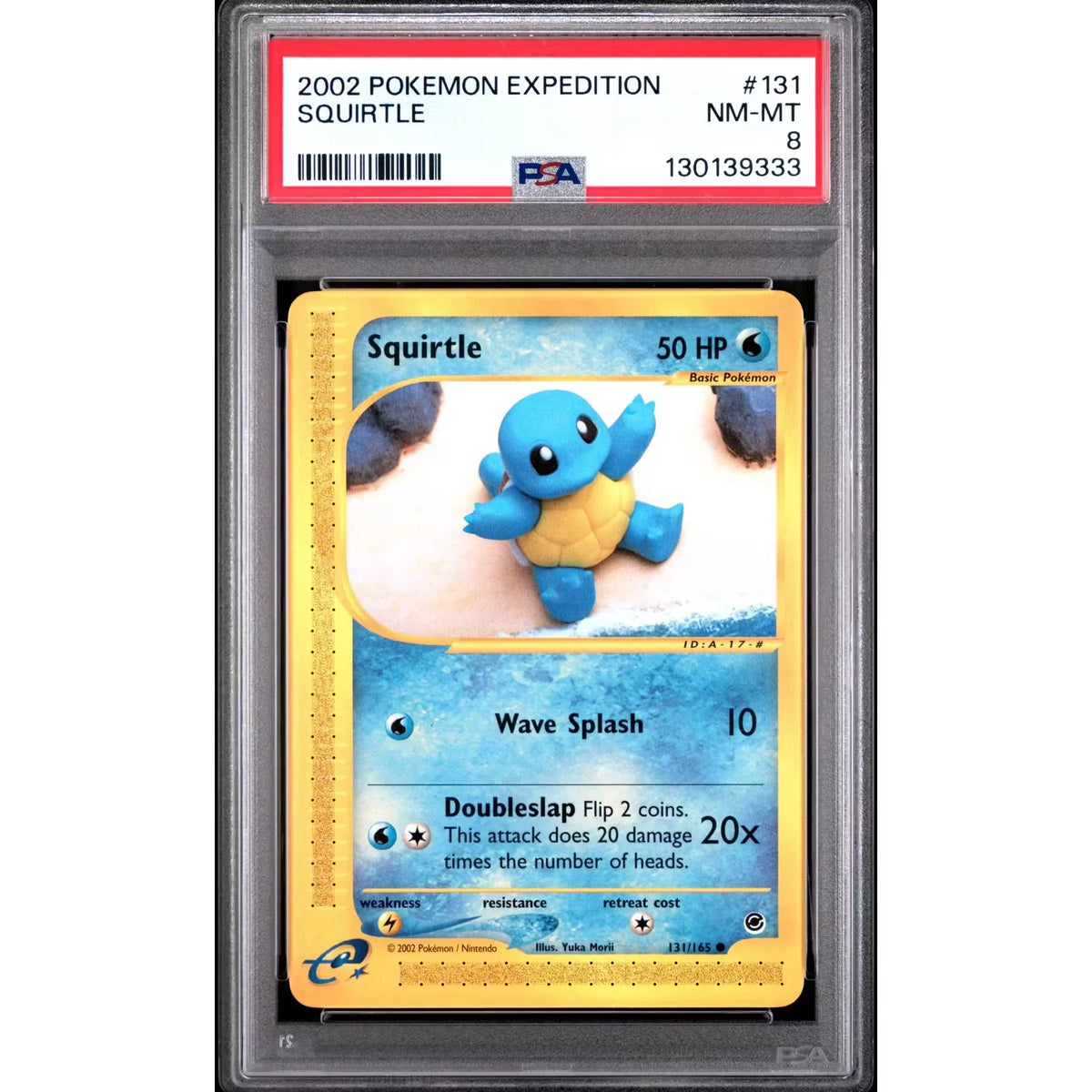 Pokemon Expedition Squirtle 131/165 | PSA 8 Graded | P5179935