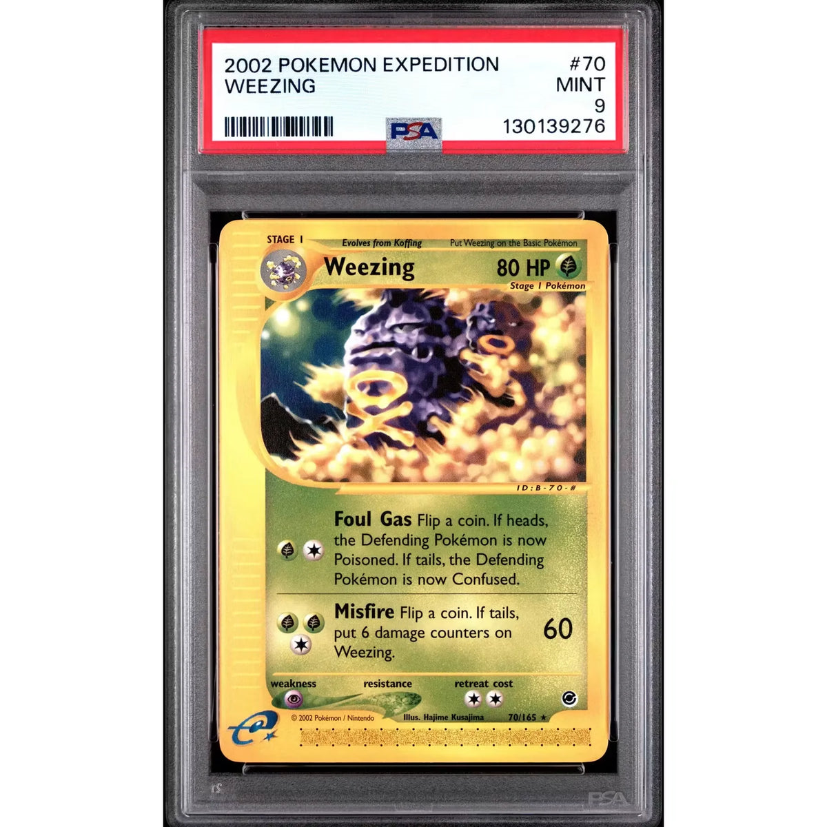 Pokemon Expedition Weezing 70/165 | PSA 9 | P5179948