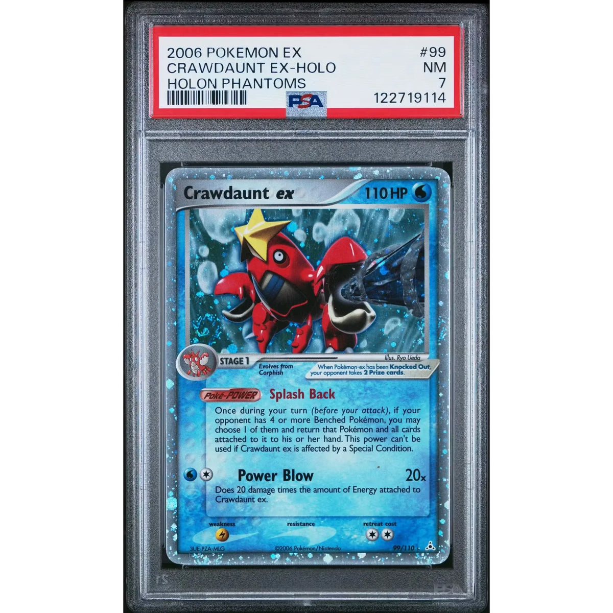 Crawdaunt ex Holon Phantoms 99/110 | PSA 7 Graded | P5180041
