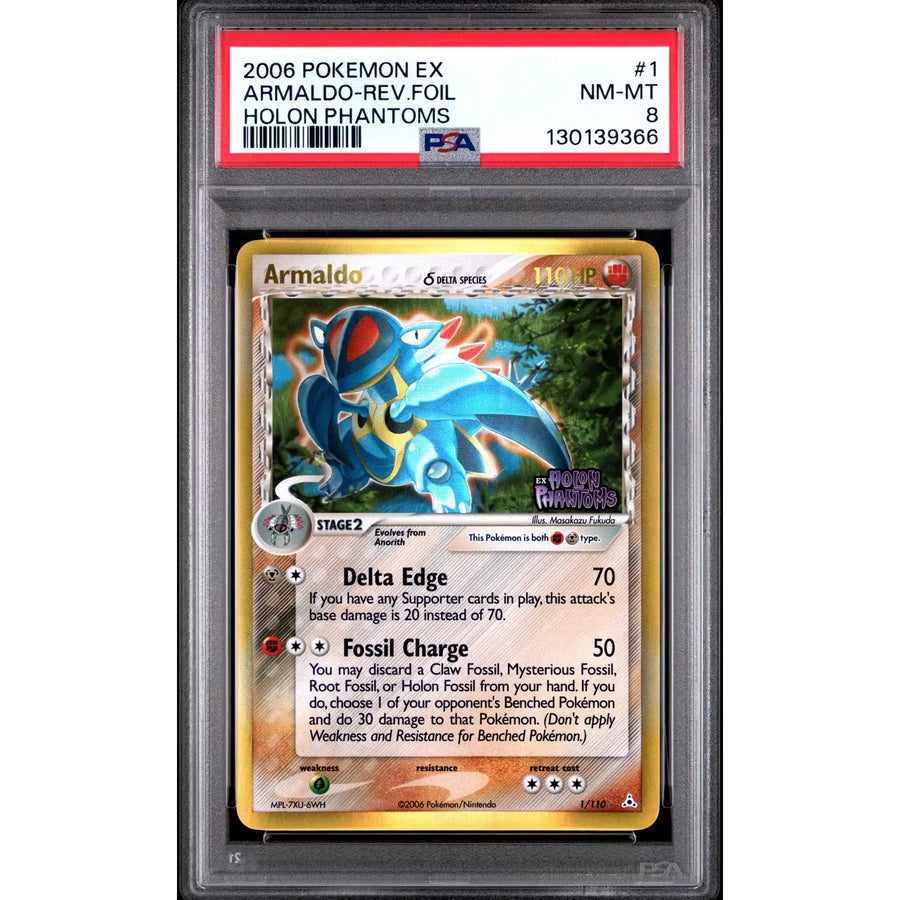 Armaldo EX Holon Phantoms Reverse Holo | PSA 8 | P5180047