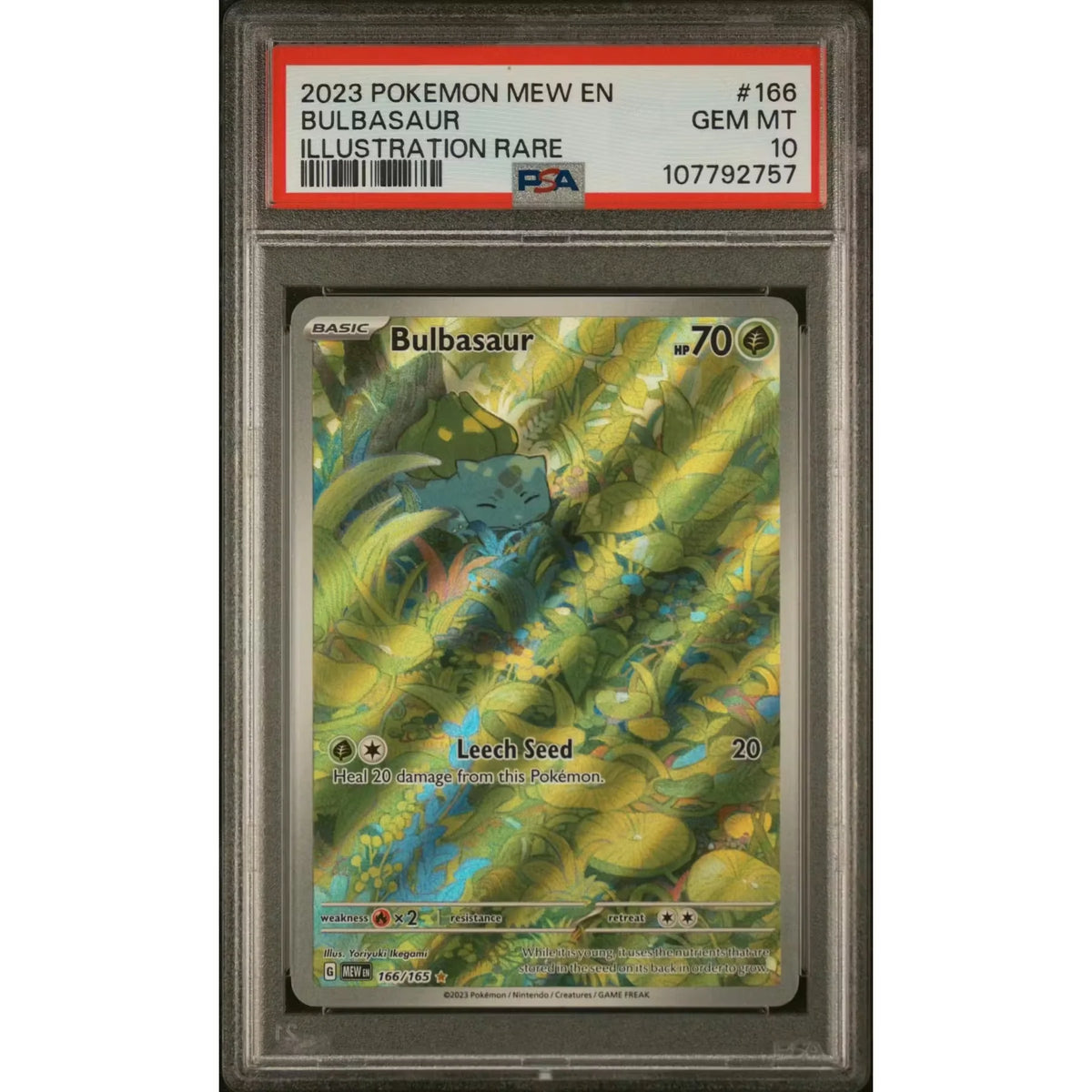 Pokemon Mew 151 Bulbasaur 166/165 | PSA 10 Gem Mint | P5180117