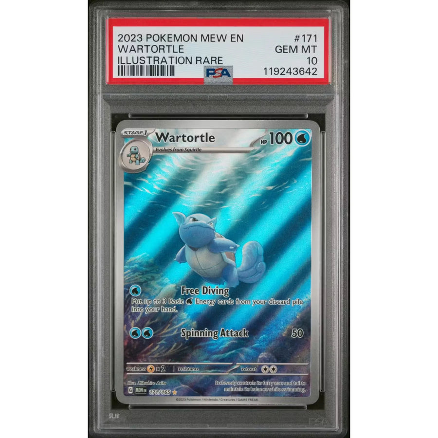 Wartortle 171/165 Pokemon Mew 151 | PSA 10 Gem Mint | P5180119