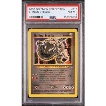 2002 Pokemon Neo Destiny Shining Steelix #112 | PSA 8 | P5180135