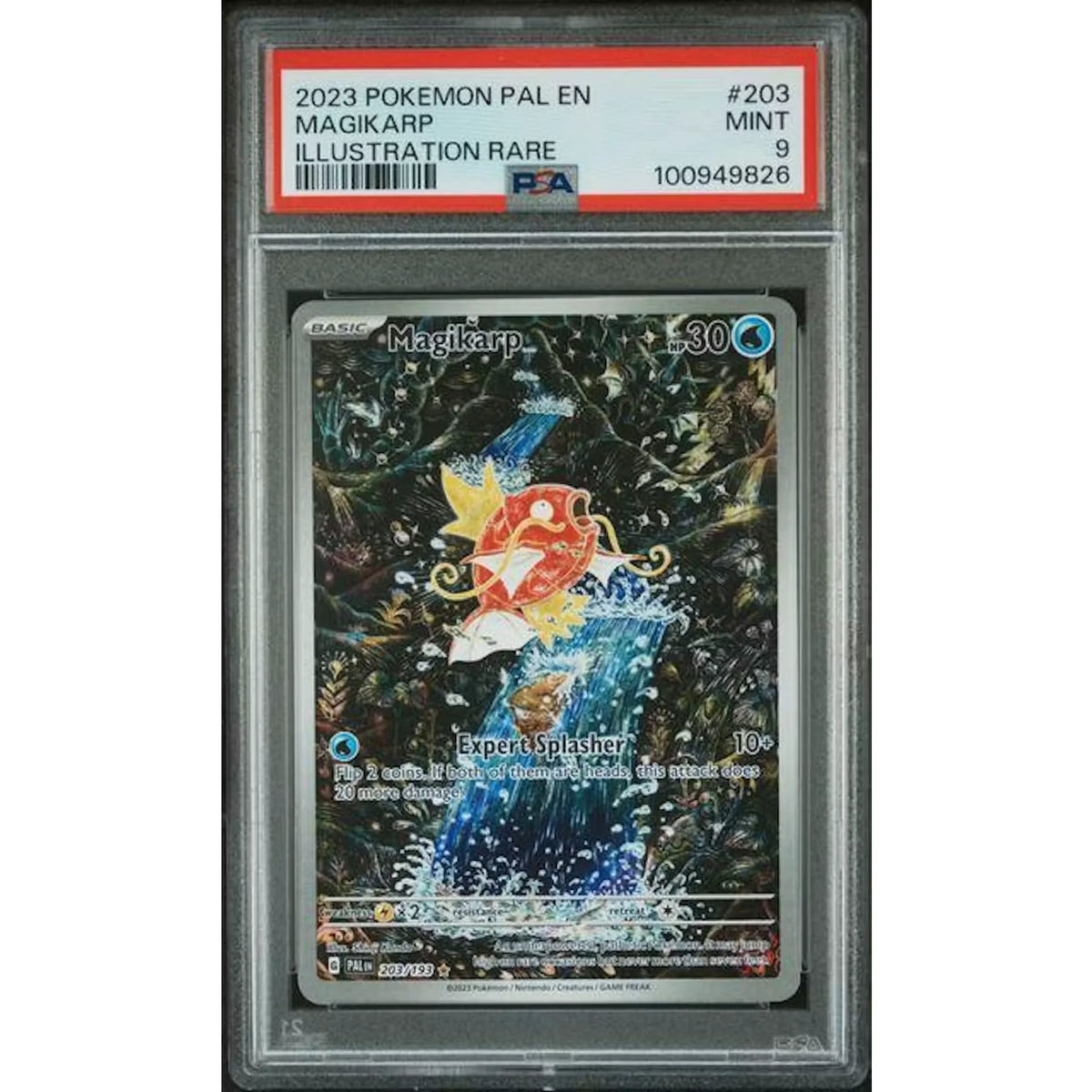 2023 Pokemon Paldea Evolved Magikarp Illustration Rare #203 | PSA 9 | P5180235