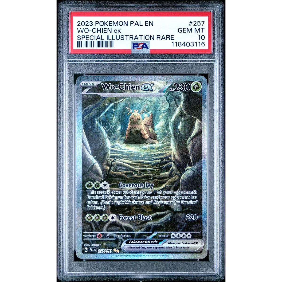 Pokemon Wo-Chien ex 257/193 PSA 10 GEM MINT | Paldea Evolved | P5180238