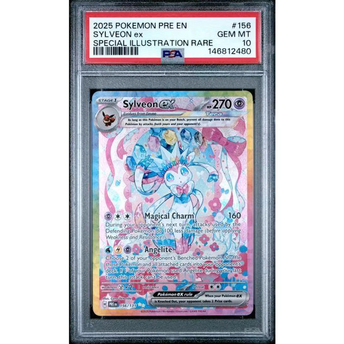 2025 Pokemon Prismatic Evolutions Sylveon ex Special Illustration Rare #156 | P5180259