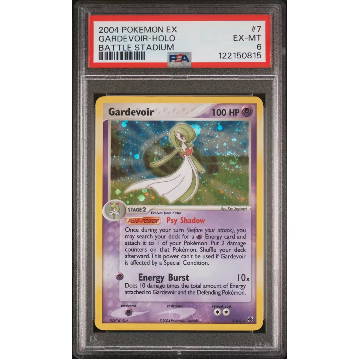 Pokemon Gardevoir EX Battle Stadium Promo 7/109 | PSA 6 | P5180293