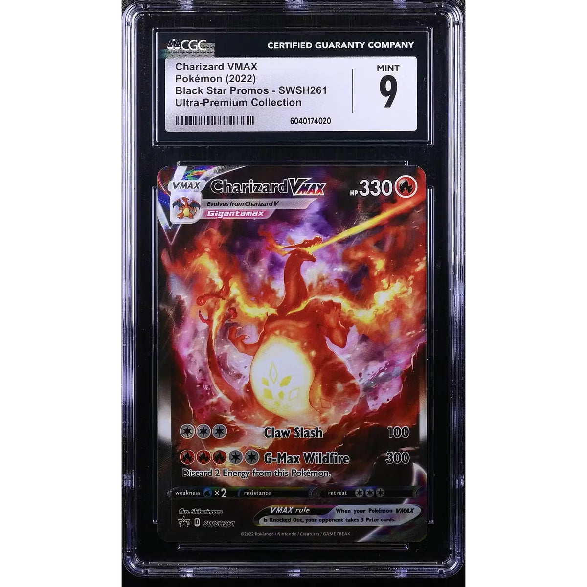 Pokemon Charizard VMAX UPC Promo Card SWSH261 | CGC 9 | P5180331