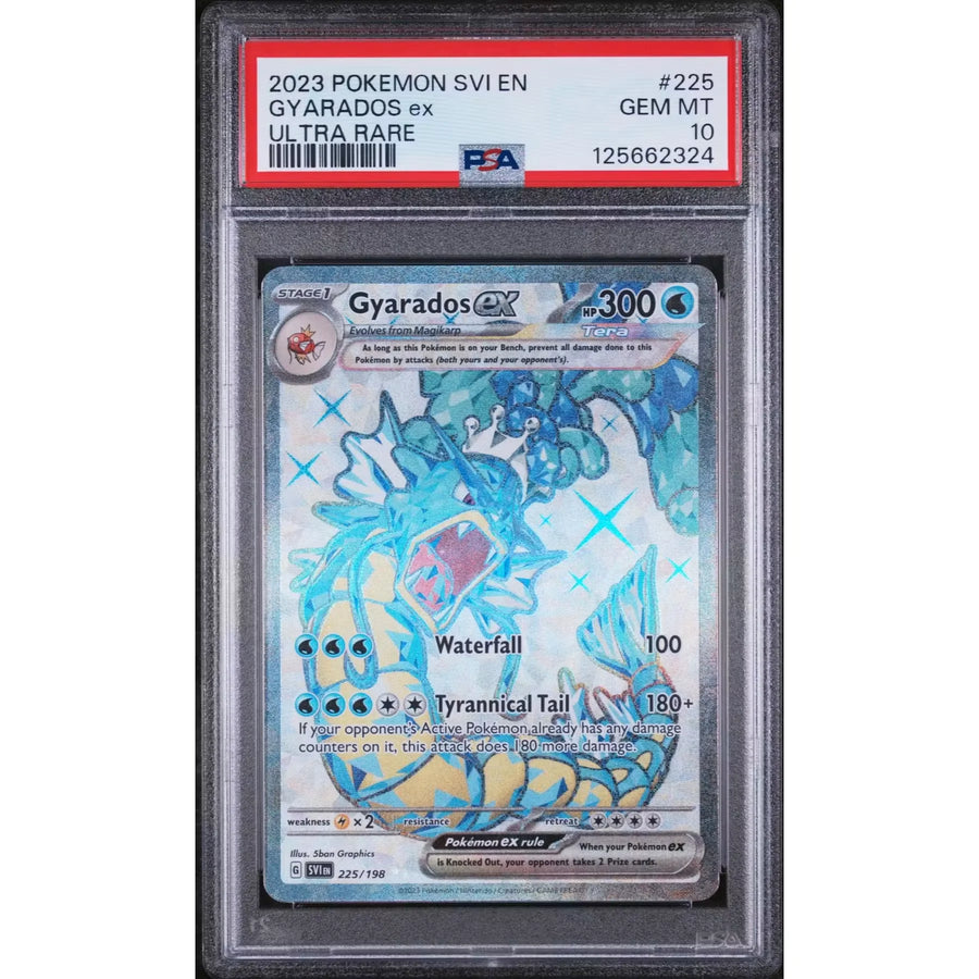 Gyarados ex 225/198 PSA 10 Gem Mint | Scarlet & Violet Base Set | P5180375