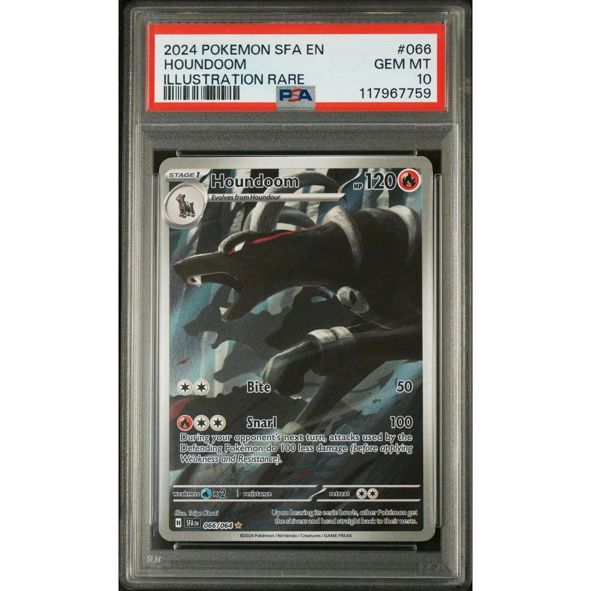 Houndoom 066/064 PSA 10 GEM MINT | Shrouded Fable | P5180381