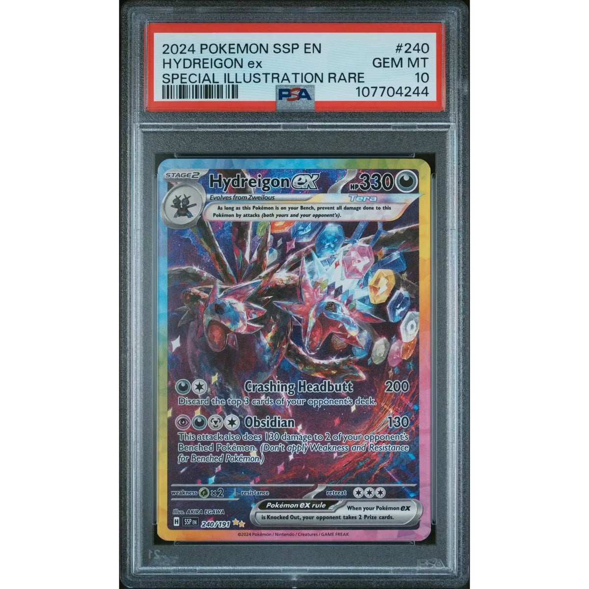 Hydreigon ex 240/191 PSA 10 Gem Mint | Surging Sparks | P5180429