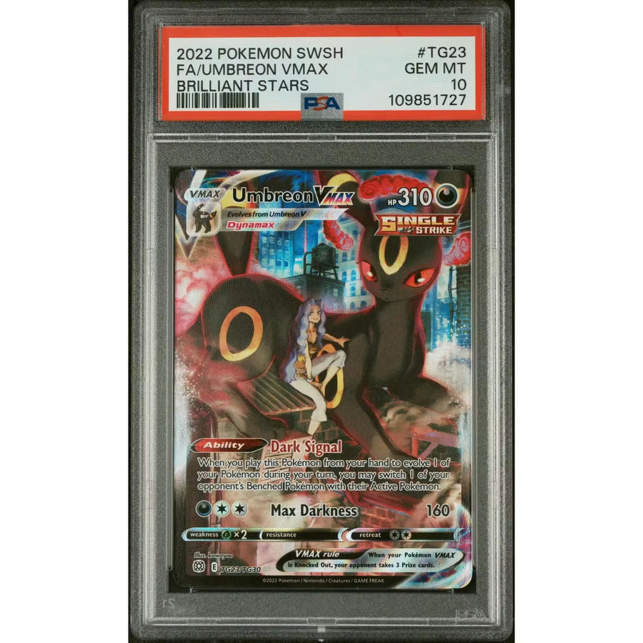 Pokemon Umbreon VMAX Trainer Gallery Card | PSA 10 Gem Mint | P5180434