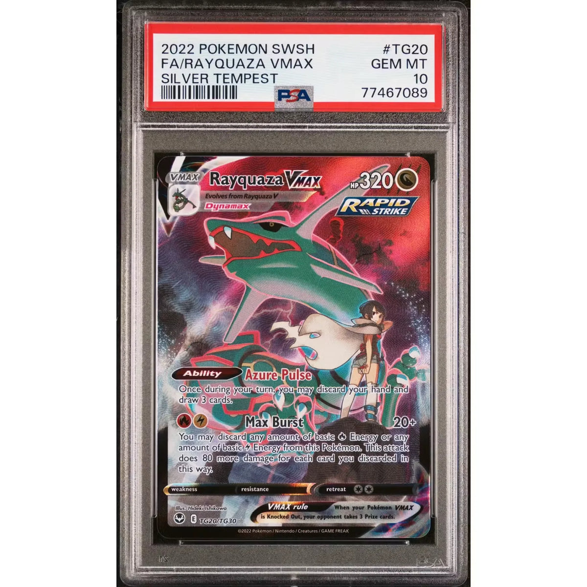 Rayquaza VMAX Trainer Gallery Card | PSA 10 Gem Mint | P5180442