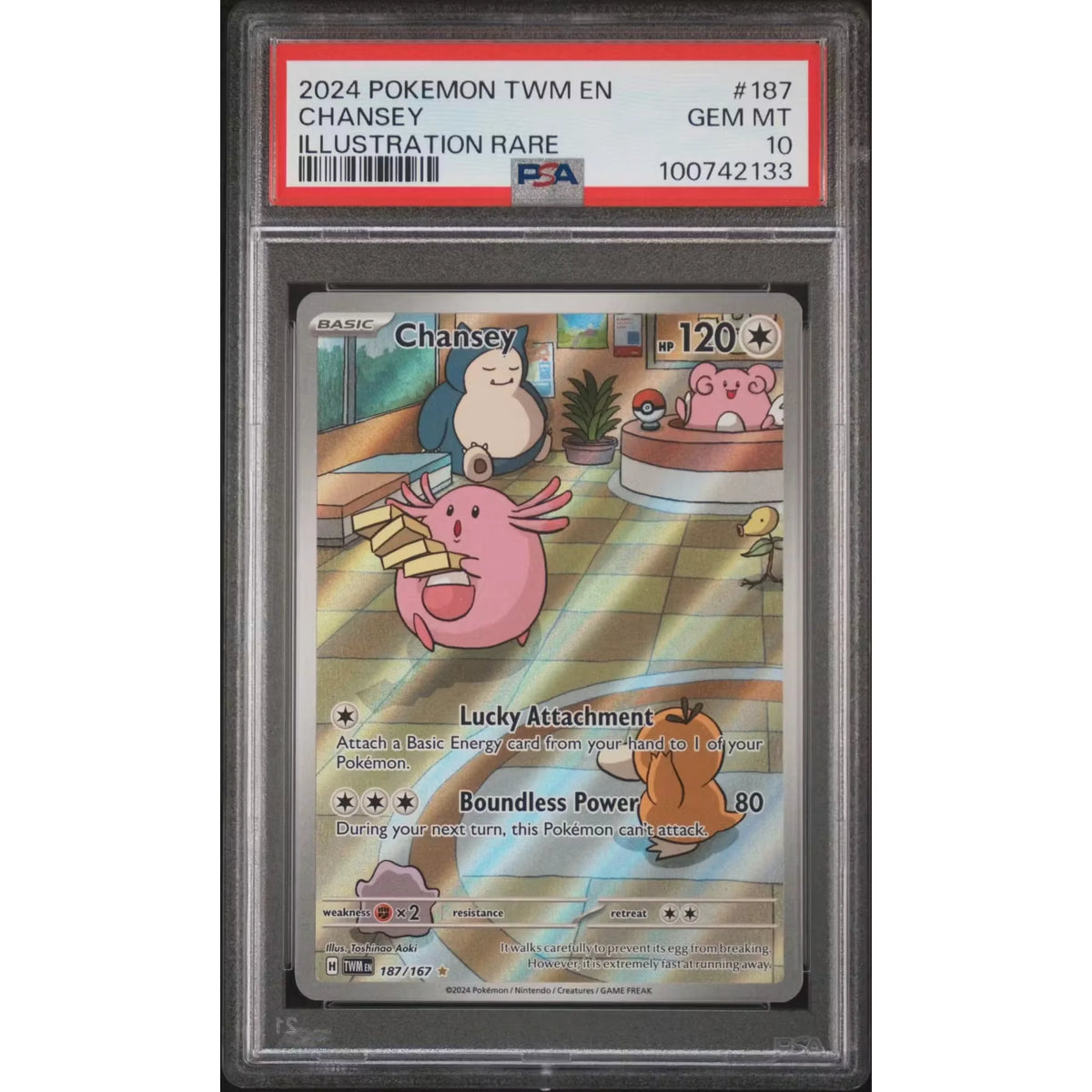 Pokemon Chansey 187/167 PSA 10 GEM MINT | Twilight Masquerade | P5180497